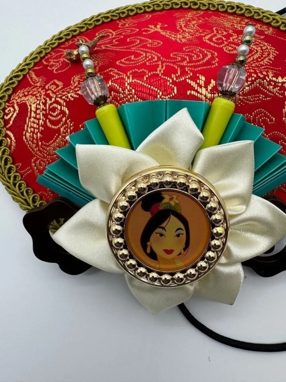 Disney Parks Princess Mulan Elastic Headband Hair Accessory Adult One Size OSFM